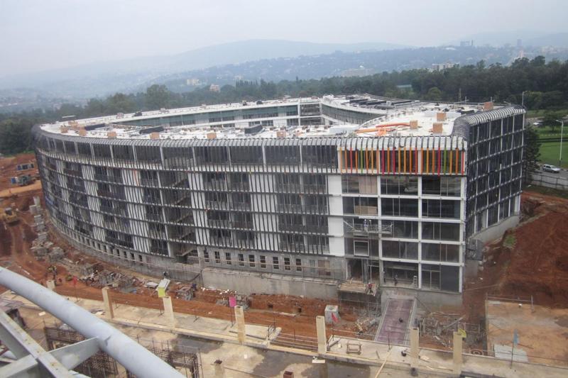 Hotel Building under construction; beginning of facade installation (livingspaces.net)