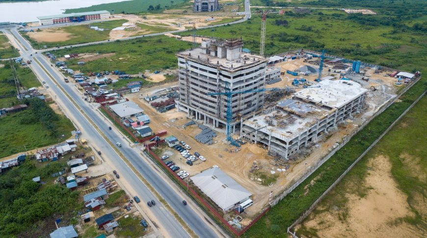 Construction in Progress - Aerial View of Site (megastarng.com)