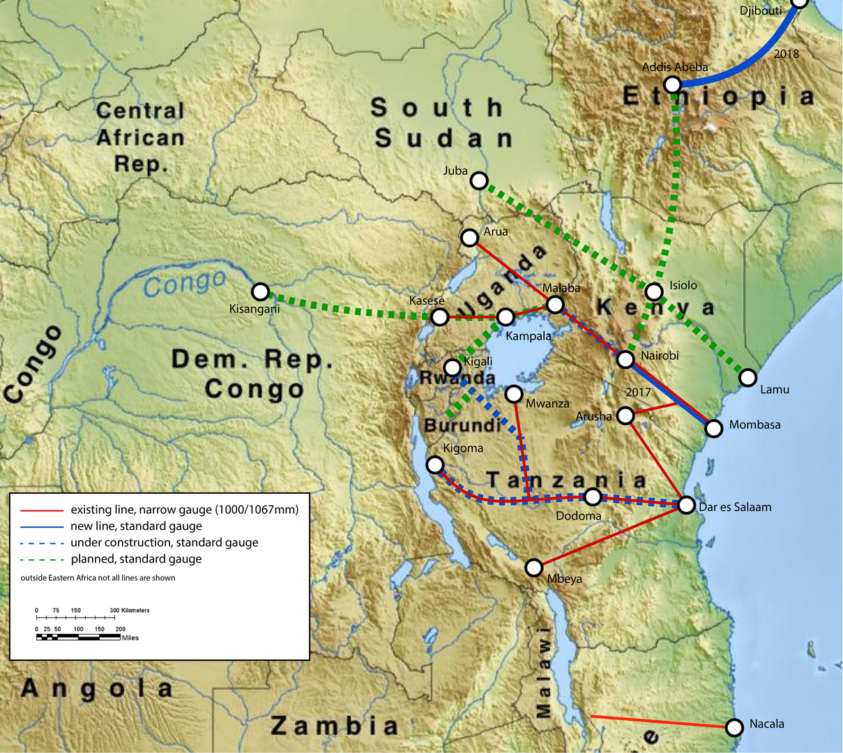 East African Railway Master Plan (Classical geographer | Wikimedia Commons)