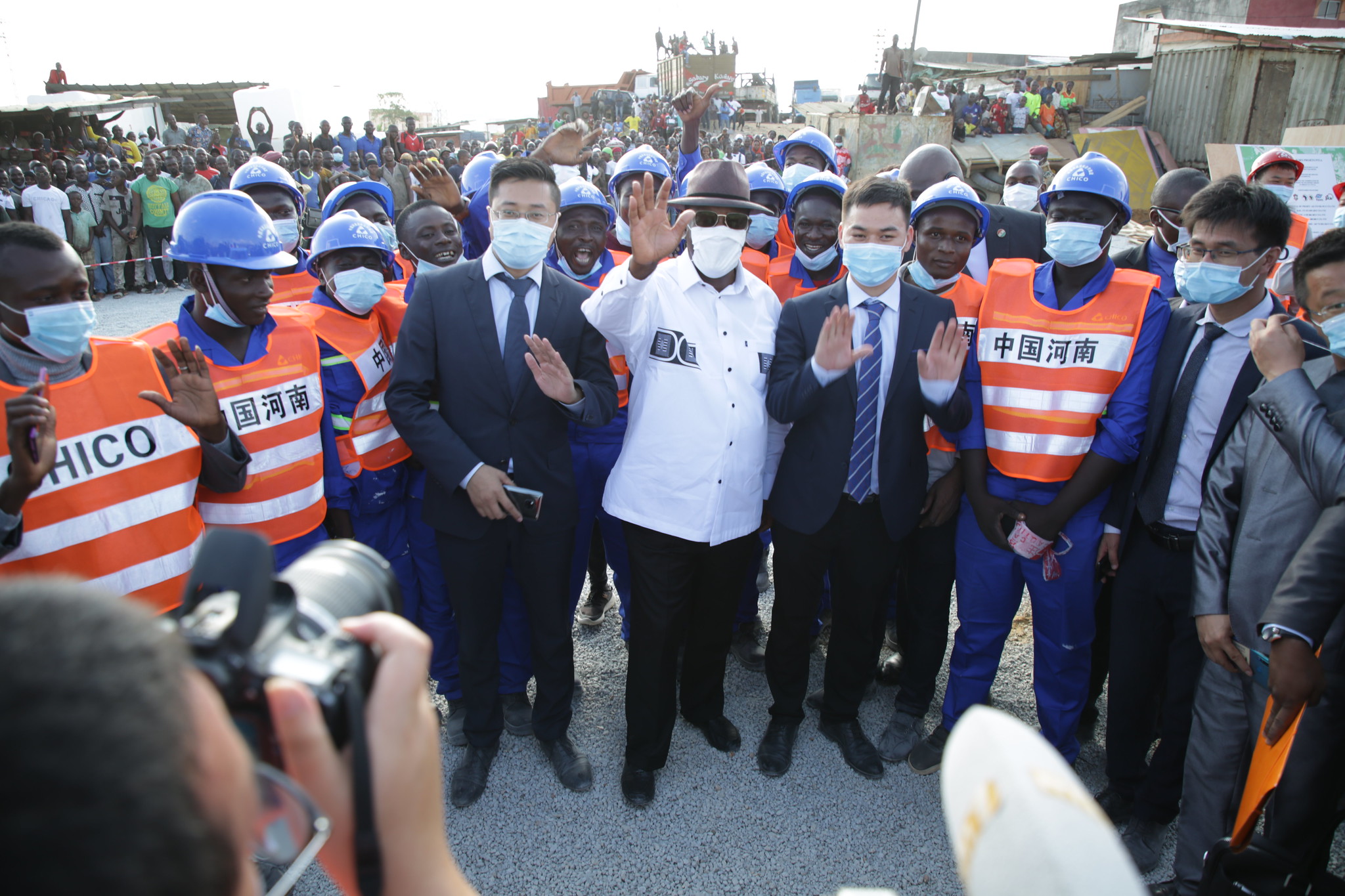 Official launch of works to widen the EAST exit of Abidjan