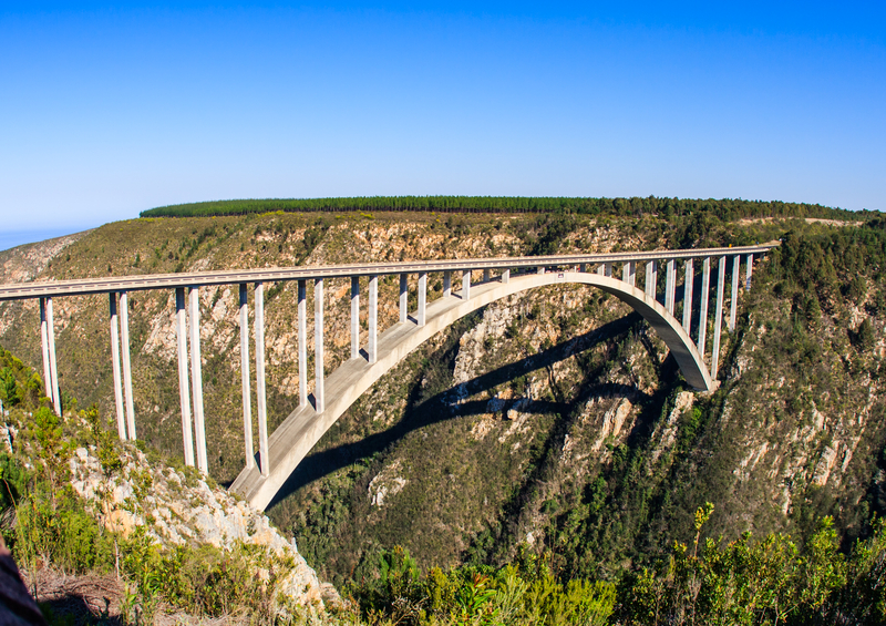 The Bloukrans River Bridge in South Africa, constructed by Concor. The Bloukrans Bridge is the highest bungee-jumping spot in the world (Marianna Piccoli | Dreamstime)