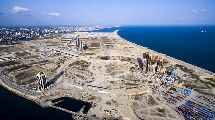 Aerial View of Eko Atlantic under construction (Eko Atlantic)