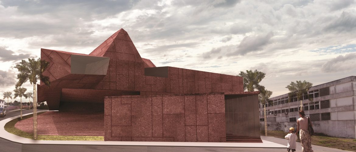 Concept drawing for proposed Ghana National Museum on Slavery and Freedom (gnmosaf.com)