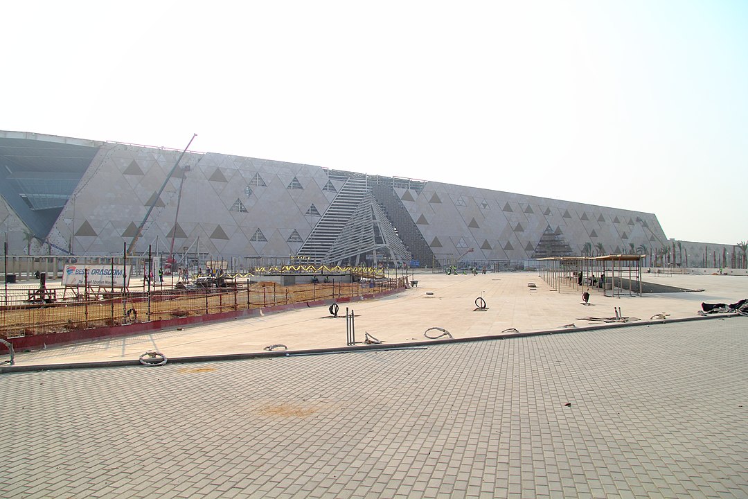 Grand Egyptian Museum under construction in November 2019 [Photo Source: Djehouty | Wikimedia Commons]