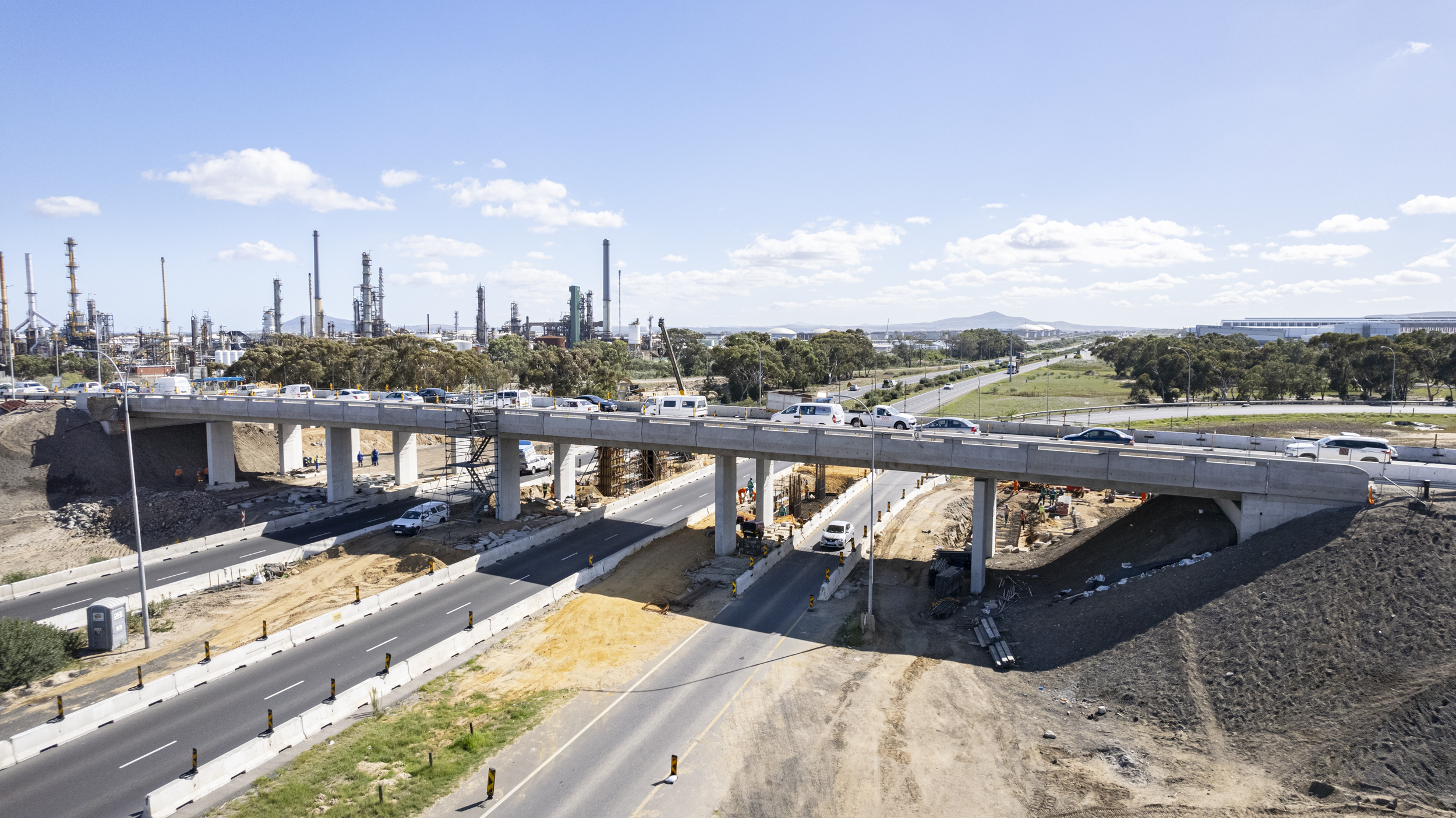 As well as extending the width of the bridge, the height has been raised.