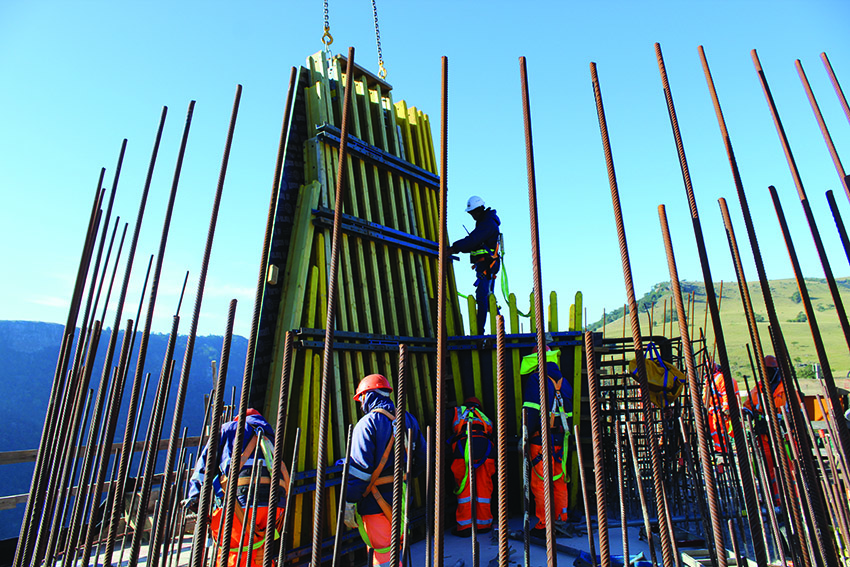 Some structures use High Density Reinforced Concrete which places additional demands on the construction teams