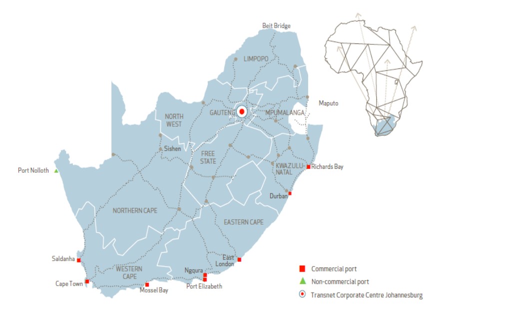 South Africa's Port Network