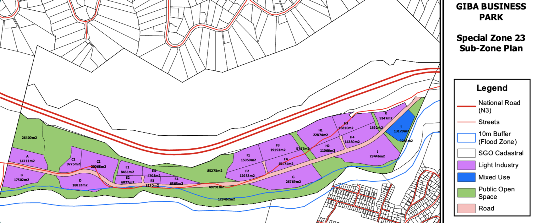 Giba Business Park site map
