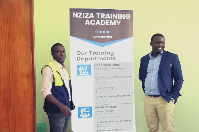 Nziza Training Academy's training departments (@NzizaAcademy Twitter Handle)