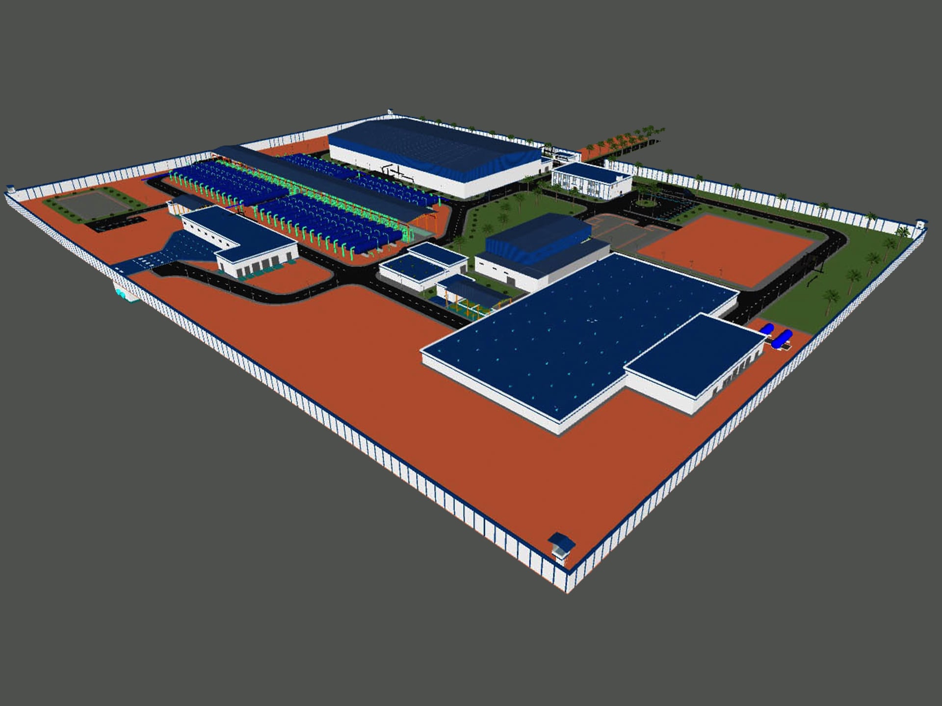 3D rendering of the Gargour desalination plant. (tedagua.com)