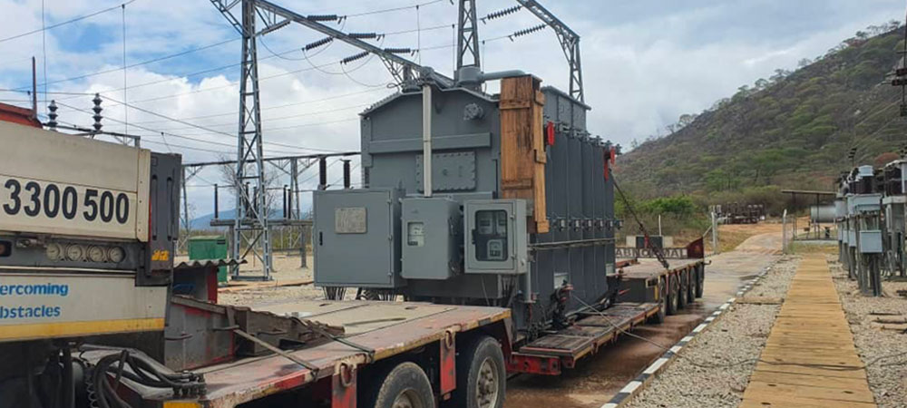 ZimFund financed 75MVA 132/36kV Transformer delivered in Orange Grove Substation, Mutare, Zimbabwe (afdb.org)